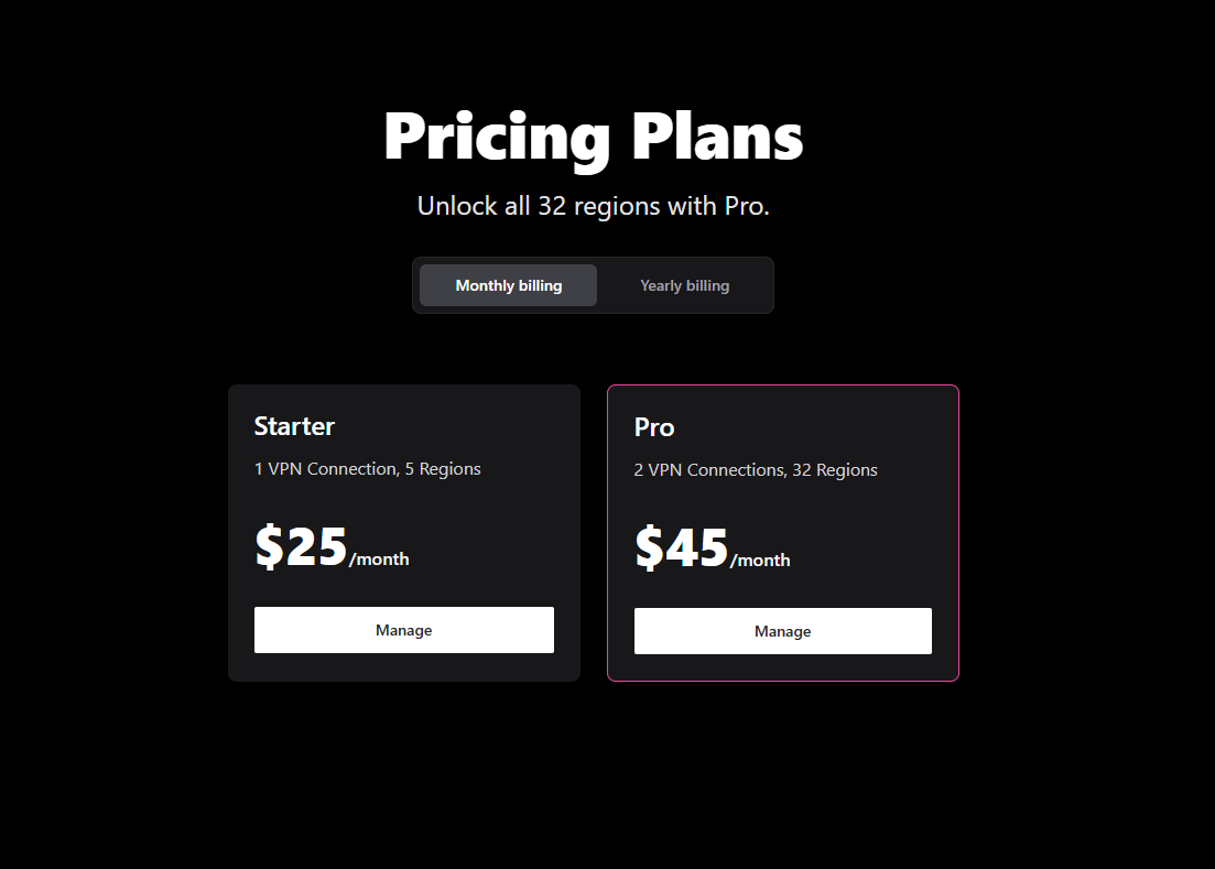 2. Choose a Subscription Plan